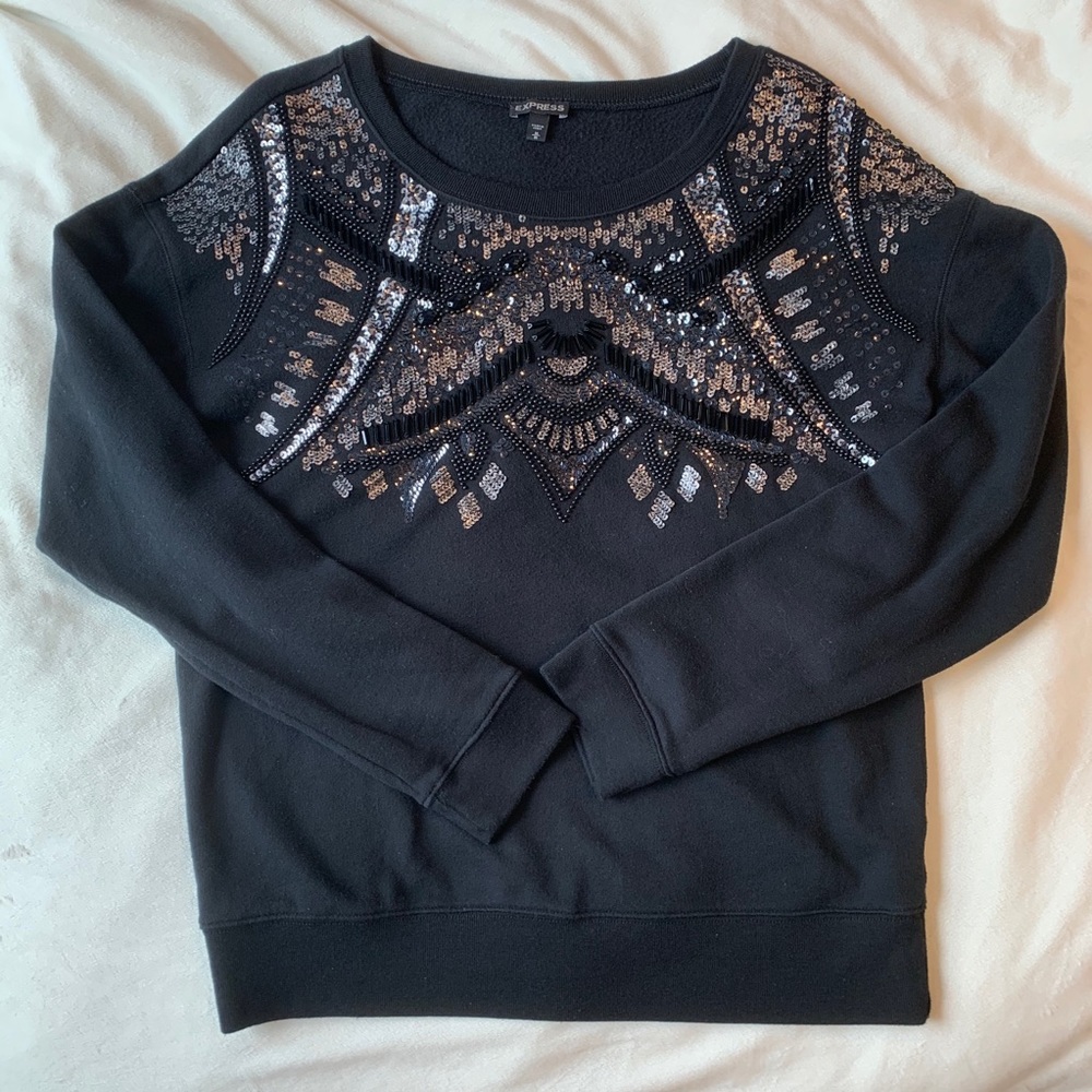 Black Sweater with Sequins